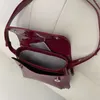 Evening Bags Ladies Handbags Vintage Patent Leather Small Messenger Purse Fashion Red Women Shoulder Simple Female Underarm Bag