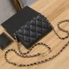 Womens Fashion Caviar Ather Mini Coin Card Preship Top Walt Walt Gold Hardware Matelasse Chain Bust Weist Fanny Pack Sacoche Bags 1131ess