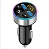 Multifunktion Bluetooth Radiosändare biltelefonladdare med MP3-spelare BT 5.0 FM sändare Dual USB Car Charger Love Heart Design