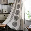 Занавес элегантные декоративные шторы Мандала для гостиной ткани ткани экрани.