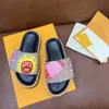 Neue Pantoffel und Schuh Luxus-Designer-Sandalen-Slides Hochwertiger neuer Frühling und Sommer Erhöhte Seidensatin-geprägte flache Sandalen mit Buchstaben Herren- und Damensandalen 35-46