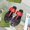 Erkekler Flip Flop Terlik Moda Lady Sandals Plaj Kalın Alt Alt Alfabe Platform Alfabe Kauçuk Yüksek Topuk Slaytlar