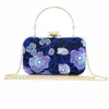 Evening Bag Embroidery Flower Beaded Retro Style Women Bags Formal Party Wedding Purses Clutch