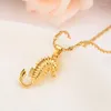 Halsband örhängen Set Gold Color Png Pendant Jewelry for Women Party Gift African Lovely Seahorse Wedding Girl Kids Charm