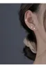 Stud Küpe 925 Kelebek ile Gümüş Takı 2023 Modaya uygun kulak kemiği kadın Partisi Hediyeler Toptan