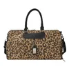 Duffle Bagss Ny Oxford -tyg Lätt en axelhandväska Trend Leopard Tryck stor kapacitet Business Travel Dual Use Short Distance Bag 230316
