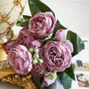 Dekorativa blommor Ready Stock 5 Philippe Roses Simulation Flower Home Wedding