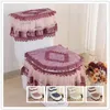 Toilet Seat Covers Set Of 3 Home Decor Winter Warm Cover Household Bathroom Accessories