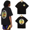 T-shirts pour hommes rhude Sunshine Snow Mountain Pattern Chemise pour hommes Summer Fashion Street Casual Short Sleeve Beach Style Cotton Women's T-Shirt