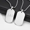 Anhänger-Halsketten „To Dad Never Fade Love“, Edelstahl-Erkennungsmarkenhalsband für Männer, Geburtstag, Vatertagsgeschenk, Schmuck