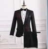 Abiti da uomo Abiti neri Disegni da uomo Personalità Costumi di scena Per cantanti Giacca con paillettes Blazer Dance Star Style Dress Punk