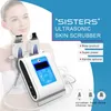 Skin Diagnosis System Home Use Skin Scrubber Ultrasonic Facial Peeling Spa Beauty Massager Acne Removal Cleansing Face Cleaning Machine Ce/Dhl