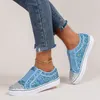 Klänningskoslipp på sneakers stor storlek Casual Single Flat Breattable Hollow Out Ladies Vulcanized 230322