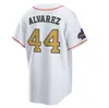 Золотая коллекция Jose Altuve Baseball Jerseys Алекс Брегман военно -морской город Connect Space Jeremy Pena Yordan Aarez Nolan Ryan Kyle Tucker Men