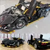 Bloques técnicos Lamborghinis Super Speed Sport Car Building famoso vehículo de carreras ensamblar ladrillos juguetes regalos para niños adultos 230322