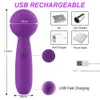 New Mini Electric Massage Stick Multi Speed Vibration Av Magic Wand Vibrator g Spot Orgasm Dildo Clit Stimulation Sex Toys for Women 230316