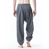 Calça masculina mens hippie harém estiloso listrado boho yoga casual joggers calças homens masculino de hip hop