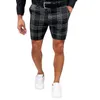 Heren shorts Heren Sheer Male Summer Casual Slim Plaid Gedrukt Zipper semi -kous cadeau voor kerstslippers Kindermannen's Men's mannen