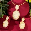 Soramoore – ensemble collier et boucles d'oreilles de luxe, 2 pièces, pendentif grande boule Disco, bijoux Super originaux, accessoires pour femmes de mariée