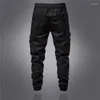 Męskie spodnie męskie moda hip -hop joggers y2k styl luzu technik z kieszeniami Hi Street Sweatpants Spodnie sprężyste talia