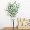 Decorative Flowers Artificial Fake Plant Flocking Plastic Clover Wedding Dress Garden Decoration Lavender Provence Living Room Flower