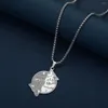 Collane con ciondolo CHENGXUN Collana con lupo vichingo Yin Yang inciso per donna Uomo Collana con ciondolo animale in acciaio inossidabile Amuleto Regalo gioielli