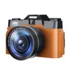 Digitalkameras Ro Objektiv 4K Kamera Flip Screen Selfie Camcorder 48MP Vlog WiFi Webcam Vintage Video Recorder 16x Weitwinkel 8037