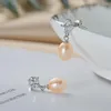 Dangle Earrings Real Freshwater Cultured Pearl 6-7mm Drop Shape 925 Sterling Silver Gifts For Women Fashion Jewelry Selling