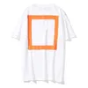 Offs Luxury Classics Herr t-shirt Designer Märke T-shirts Casual Sommar Toppar T-shirts Dam Back Arrow x Print T-shirt Par Sport Tshirts Hip Hop Kortärmad DLTT