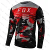 Herren T-Shirts 2023 Downhill Shirt hpit fox Mountainbike Polera MTB Shirt Offroad dh Motorrad Shirt Motocross MTB Shirt