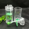 Yipin acrylique Bouteille à tabaces Verre Bongs Brûleur d'huile Pipes d'eau en verre