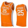 Tennessee Volunteers College 5 Zakai Zeigler Jersey Basketball 13 Olivier Nkamhoua 30 James 2 Julian Phillips 4 Tyreke Key 25 Santiago Vescovi Orange White Grey