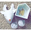 Decoração de parede Unicórnio/Toys recheados de veado Cabeças de animais 3D Decoração de parede pendurada na parede Montada para crianças Decoração do quarto de bebê Presentes de Natal 230323
