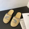 Slippers Summer Weve Ladies Shoes Women Slides Brand Florw Low Cover Toe Flat Flat Beach шлепанцы Большой размер 35-45