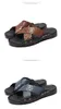 Sandaler Mäns Summer Open Toe Cross Band Fashionabla Casual Soft Sules Anti Slip Wear-Resistant Beach Shoes Tisters