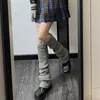 Women Socks Japanese Lolita Sweet Girl Wool Knitted Foot Cover Cosplay Gothic Long Cuffs Ankle Warmer