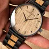 Wristwatches Reloj Hombre BOBO BIRD Wood Watches Men's Top Quartz Wooden For Male Clock Gift Drop OEM