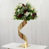 decoration Wedding Table Decoration Gold Flower Stand Wedding Party Metal Flower Stand Centerpieces imake707