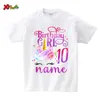 Aile eşleşen kıyafetler tek boynuzlu at doğum günü gömlek parti kıyafetleri çocuklar kişiselleştirilmiş isim setleri famili t 230323