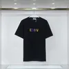 23SS Desiger Tide Me 's T Shirts 상단 가슴 편지 라미네이션 프리트 짧은 슬리브 하이 슬리브 하이 스트리트 느슨한 대형 테리어 100% 순수한 코토 탑을위한 AD OP- 셔츠 OPS S S