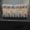 Kvällspåsar Xiyuan Kvinnor Rhinestones Clutch Purse Red Minaudiere Bag For Party Wedding Crystal Evening Bags Handbag Bridal Clutches Bag Lady 230323