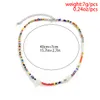 Anhänger Halsketten Neue Koreanische Mode Bunte Nette Rocailles Kette Choker Halskette Für Frauen Barock Simulierte Perlen Perlen Kragen Boho schmuck Z0321