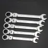 PC Combination Ratchet Wrench with Flexible Head Dualpurpose Ratchet Tool Ratchet Combination Set Car Hand Tools