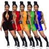 2023 Summer Women Jumpsuits Bodysuits Fashion International Station Sexig öppen back läder Rompers 5 färger