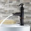 Bathroom Sink Faucets "Water Pump Look" Style Black Oil Rubbed Antique Brass Basin Mixer Tap Faucet One Hole Single Handle Mhg012