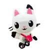 Nowy domek dla lalek Gabby pluszowa zabawka Mercat Cartoon pluszaki uśmiechnięty kot samochód kot uścisk Gaby dziewczyna lalki prezenty urodzinowe dla dzieci fani