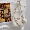 Женская сумка через плечо с сердечком и цепочкой 2024, Haex, женская повседневная сумка на молнии с бисером, Kawaii, модные сумки для девочек