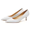 Chaussures habillées confortables en cuir véritable femmes noir blanc chaussures de mariage mariée bas Med mince talons hauts pompes de travail de bureau pour femme B001 230323