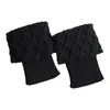 Kvinnors strumpor stickade korta toppers Boot Winter Ladies Soft Elastic Crochet Cuffs Outdoor Ankle Protection
