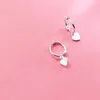 Charm Womens Fashion 925 Sterling Silver Small Heart Earring Drop oorbellen voor jonge meisjes Tiener bruiloft Gift Jewelry Brincos EH1251 Z0323